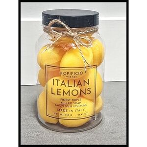HOPIFICIO Firenze Italian Lemon Shaped Scented Milled Soaps Made In Italy NEW